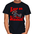Keep on Slashin - Mens T-Shirts RIPT Apparel Small / Black