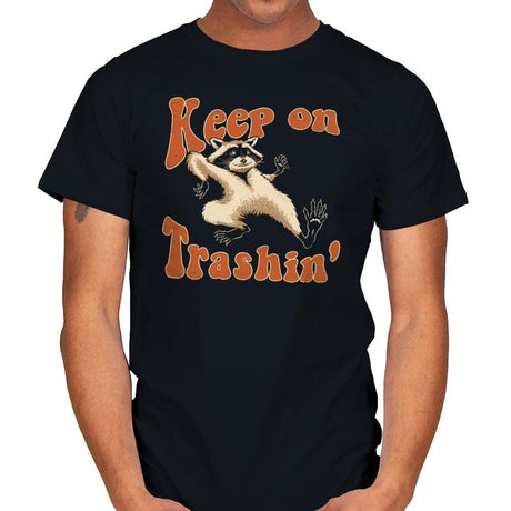 Keep on Trashin' - Mens T-Shirts RIPT Apparel Small / Black