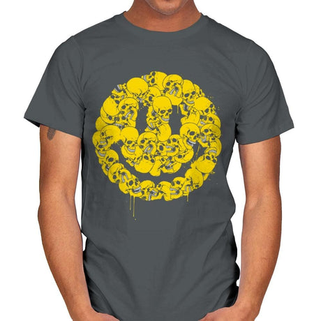 Keep Smiling - Mens T-Shirts RIPT Apparel Small / Charcoal
