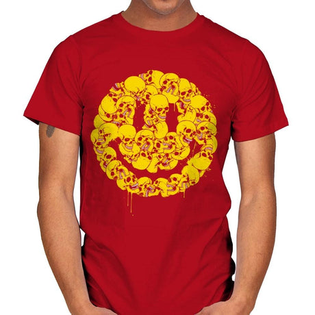 Keep Smiling - Mens T-Shirts RIPT Apparel Small / Red