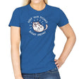 Keep Your Distance Right Meow - Womens T-Shirts RIPT Apparel Small / Royal
