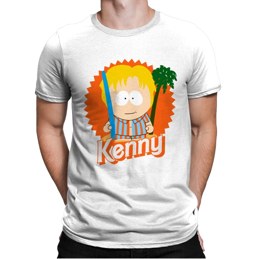 Kenny - Mens Premium T-Shirts RIPT Apparel Small / White