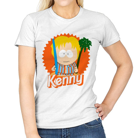 Kenny - Womens T-Shirts RIPT Apparel Small / White