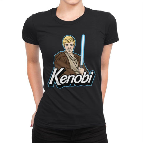 Kenobi - Womens Premium T-Shirts RIPT Apparel Small / Black