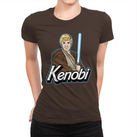 Kenobi - Womens Premium T-Shirts RIPT Apparel Small / Dark Chocolate