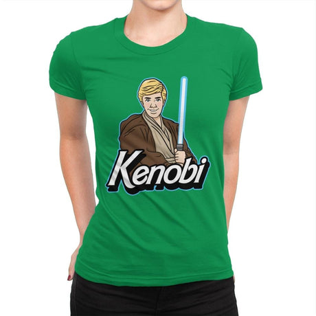 Kenobi - Womens Premium T-Shirts RIPT Apparel Small / Kelly Green