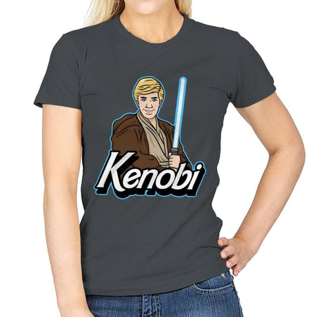Kenobi - Womens T-Shirts RIPT Apparel Small / Charcoal