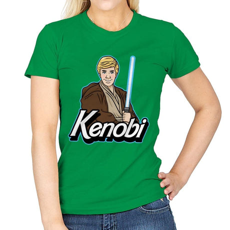 Kenobi - Womens T-Shirts RIPT Apparel Small / Irish Green