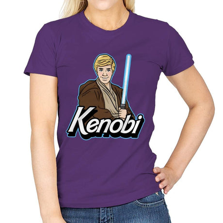Kenobi - Womens T-Shirts RIPT Apparel Small / Purple