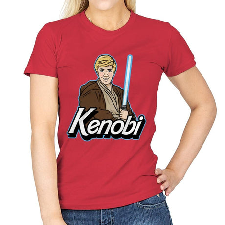 Kenobi - Womens T-Shirts RIPT Apparel Small / Red