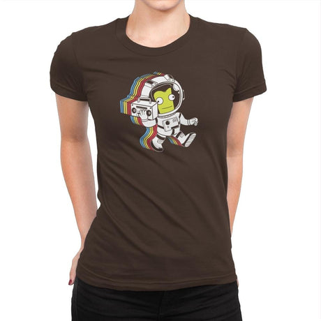 Kerbalicious Exclusive - Womens Premium T-Shirts RIPT Apparel Small / Dark Chocolate