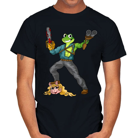 Kermit Ash Style - Mens T-Shirts RIPT Apparel Small / Black