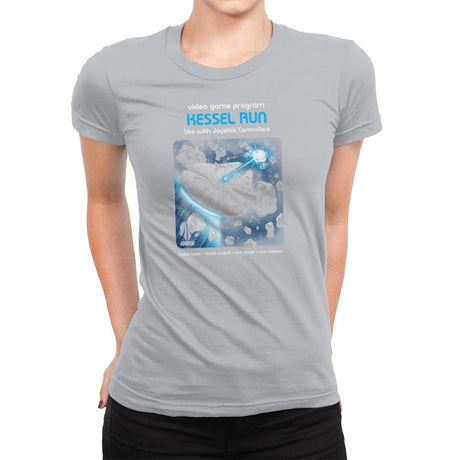 Kessel Run Video Game Exclusive - Womens Premium T-Shirts RIPT Apparel Small / Silver