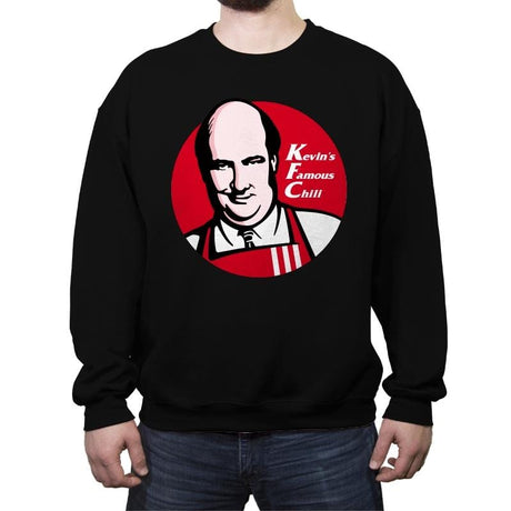 Kevin's Famous Chili - Crew Neck Sweatshirt Crew Neck Sweatshirt RIPT Apparel Small / Black