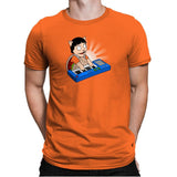 Keyboard Burger Cat Exclusive - Mens Premium T-Shirts RIPT Apparel Small / Classic Orange