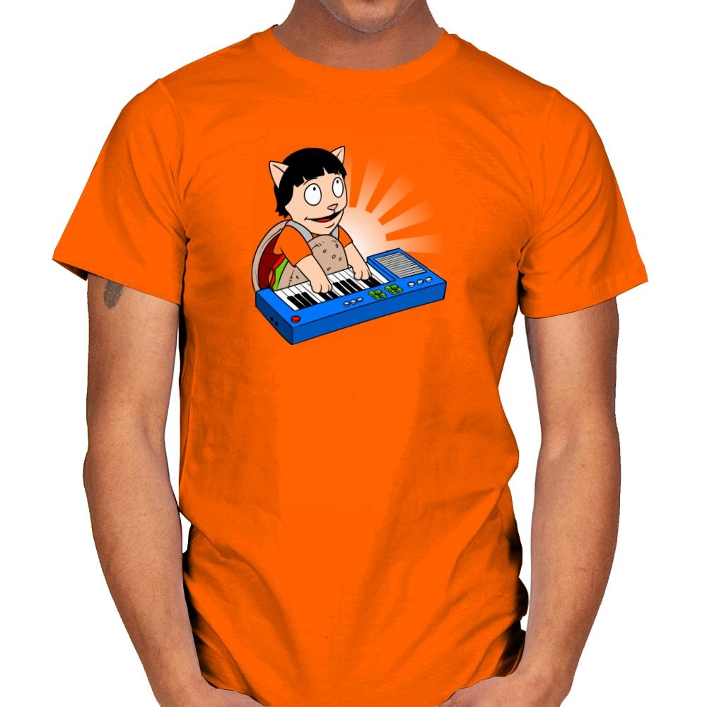 Keyboard Burger Cat Exclusive - Mens T-Shirts RIPT Apparel Small / Orange