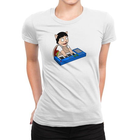 Keyboard Burger Cat Exclusive - Womens Premium T-Shirts RIPT Apparel Small / White