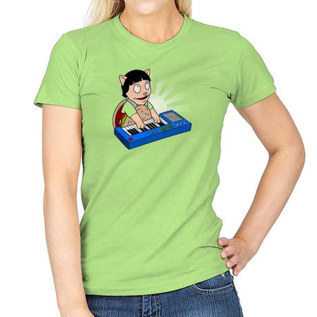Keyboard Burger Cat Exclusive - Womens T-Shirts RIPT Apparel Small / Mint Green