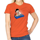 Keyboard Burger Cat Exclusive - Womens T-Shirts RIPT Apparel Small / Orange