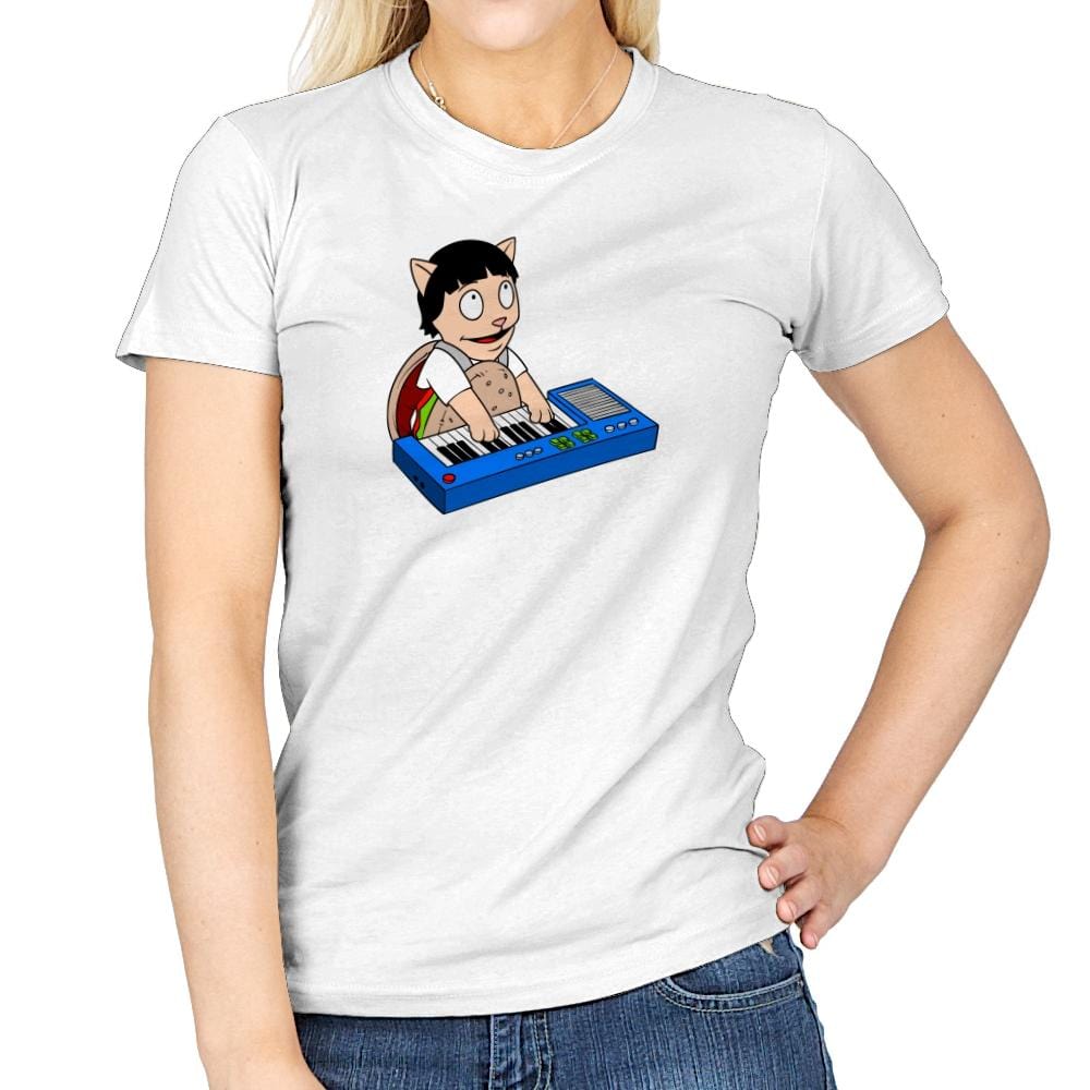 Keyboard Burger Cat Exclusive - Womens T-Shirts RIPT Apparel Small / White
