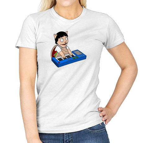 Keyboard Burger Cat Exclusive - Womens T-Shirts RIPT Apparel Small / White