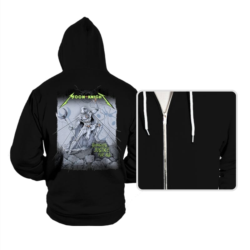 Khonshu's Justice For All - Hoodies Hoodies RIPT Apparel Small / Black
