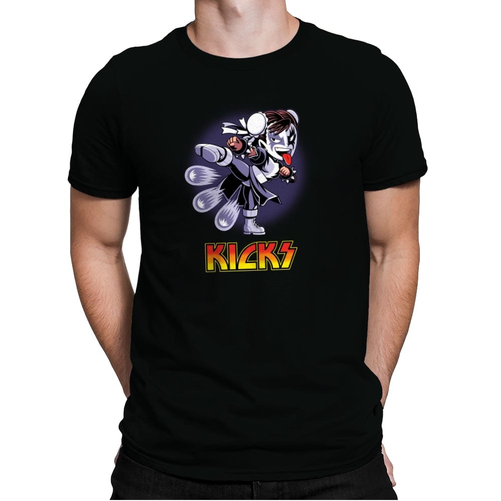 Kicks - Mens Premium T-Shirts RIPT Apparel Small / Black