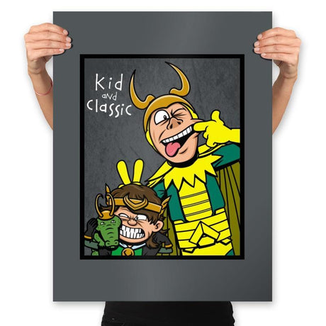 Kid and Classic - Prints Posters RIPT Apparel 18x24 / Charcoal