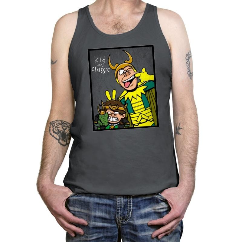 Kid and Classic - Tanktop Tanktop RIPT Apparel X-Small / Asphalt
