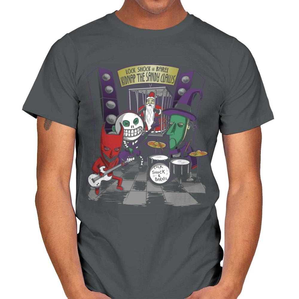 Kidnap The Sandy Claws Exclusive - Mens T-Shirts RIPT Apparel Small / Charcoal