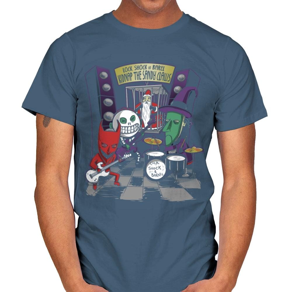 Kidnap The Sandy Claws Exclusive - Mens T-Shirts RIPT Apparel Small / Indigo Blue