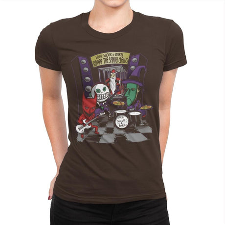 Kidnap The Sandy Claws Exclusive - Womens Premium T-Shirts RIPT Apparel Small / Dark Chocolate