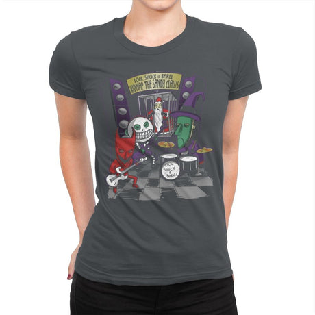 Kidnap The Sandy Claws Exclusive - Womens Premium T-Shirts RIPT Apparel Small / Heavy Metal