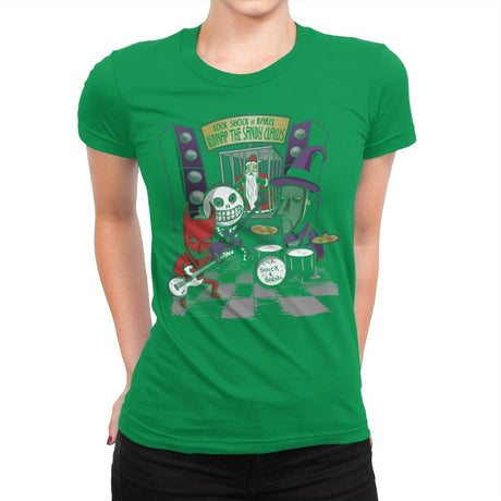 Kidnap The Sandy Claws Exclusive - Womens Premium T-Shirts RIPT Apparel Small / Kelly Green