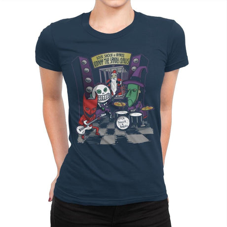 Kidnap The Sandy Claws Exclusive - Womens Premium T-Shirts RIPT Apparel Small / Midnight Navy