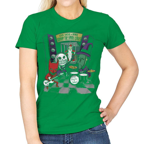Kidnap The Sandy Claws Exclusive - Womens T-Shirts RIPT Apparel Small / Irish Green