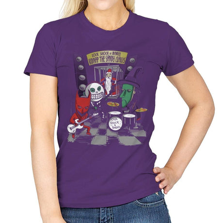 Kidnap The Sandy Claws Exclusive - Womens T-Shirts RIPT Apparel Small / Purple