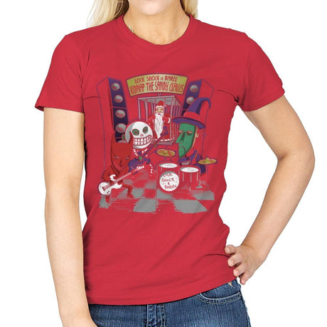 Kidnap The Sandy Claws Exclusive - Womens T-Shirts RIPT Apparel Small / Red