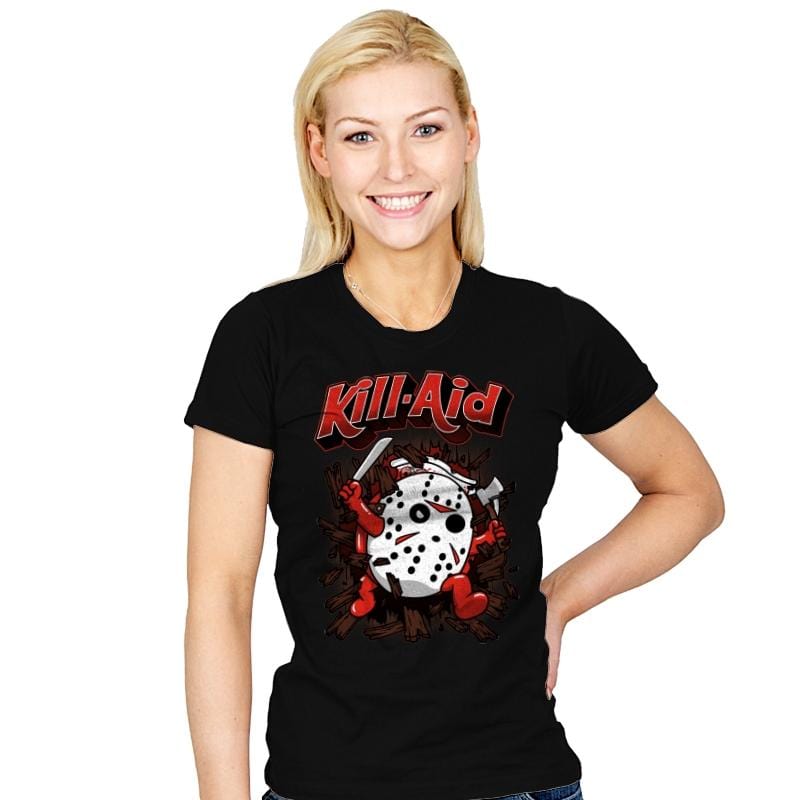 Kill-Aid Rotten Strawberry Flavor - Womens T-Shirts RIPT Apparel Small / Black