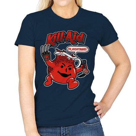 Kill-Aid - Womens T-Shirts RIPT Apparel Small / Navy