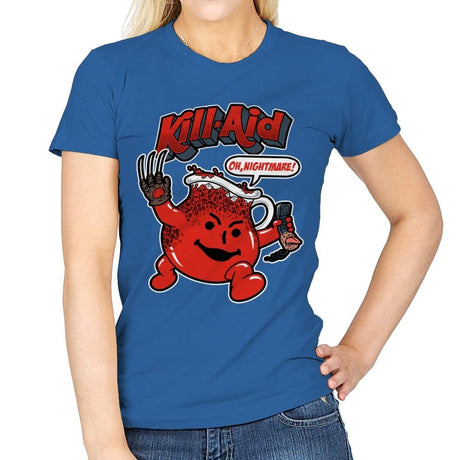 Kill-Aid - Womens T-Shirts RIPT Apparel Small / Royal