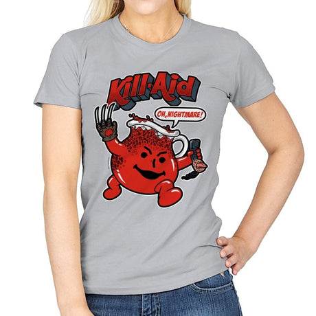 Kill-Aid - Womens T-Shirts RIPT Apparel Small / Sport Grey