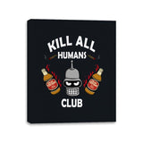 Kill All Humans Club - Canvas Wraps Canvas Wraps RIPT Apparel 11x14 / Black