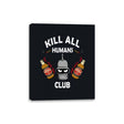 Kill All Humans Club - Canvas Wraps Canvas Wraps RIPT Apparel 8x10 / Black