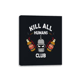 Kill All Humans Club - Canvas Wraps Canvas Wraps RIPT Apparel 8x10 / Black