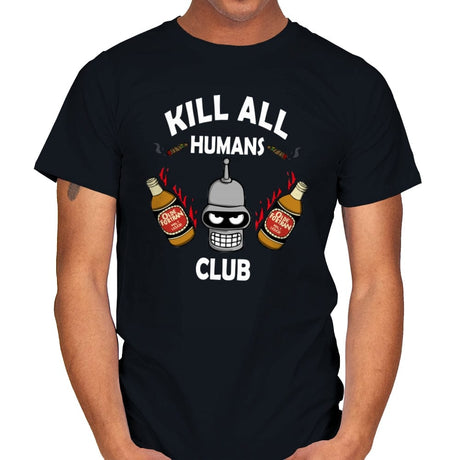 Kill All Humans Club - Mens T-Shirts RIPT Apparel Small / Black