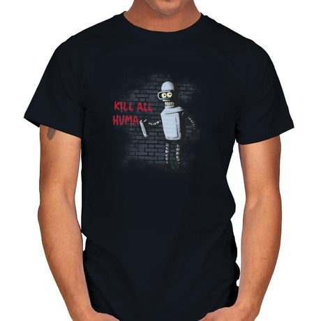 Kill All Humans - Gamer Paradise - Mens T-Shirts RIPT Apparel Small / Black