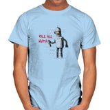 Kill All Humans - Gamer Paradise - Mens T-Shirts RIPT Apparel Small / Light Blue
