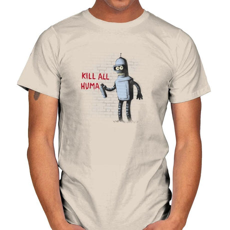 Kill All Humans - Gamer Paradise - Mens T-Shirts RIPT Apparel Small / Natural