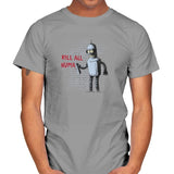 Kill All Humans - Gamer Paradise - Mens T-Shirts RIPT Apparel Small / Sport Grey
